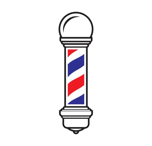 Vector Illustration Barber Shop Sign — Stock Vector