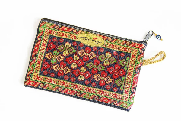 带有东方装饰品的土耳其传统袋 — 图库照片
