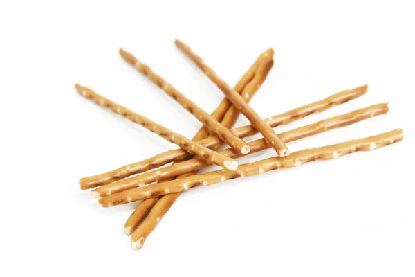 Edible Snack Crispy Sticks Salt Sprinkles — Stock Photo, Image