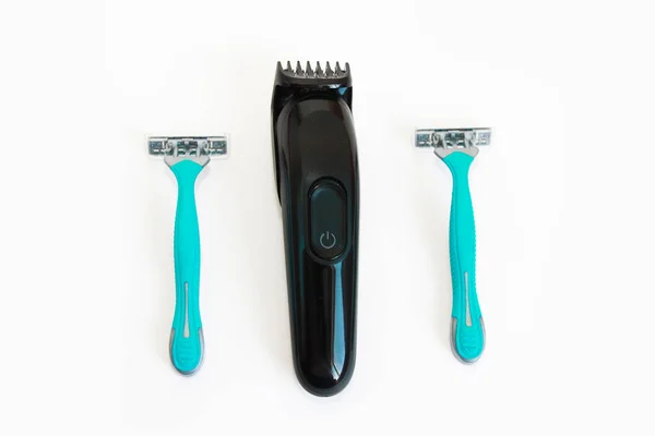 Black Electric Hair Clipper Shaving Blade Machines — Stock Photo, Image