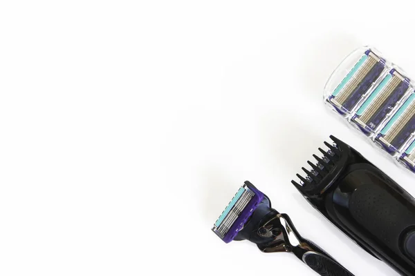 Shaving Machine Hair Clipper Shaving Blade Set — Stock Photo, Image