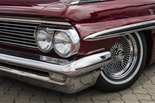 Front detail of American classic car — Stock Photo, Image