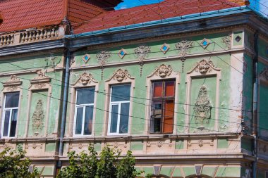 Berezhany, Ukraine - August 24, 2013: Old houses on the streets 