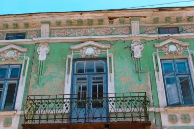 Berezhany, Ukraine - August 24, 2013: Old houses on the streets 