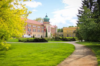 Lancut, Polonya - 12 Mayıs 2014: Pilecki, Lubomirski ve Potocki ailelerinin tarihi konutları.