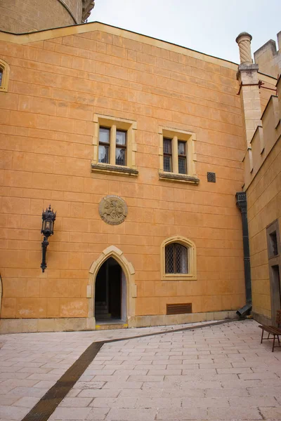 Bojnice Slovakia October 2014 Courtyard Romantic Medieval Castle Built 12Th — Stock Photo, Image