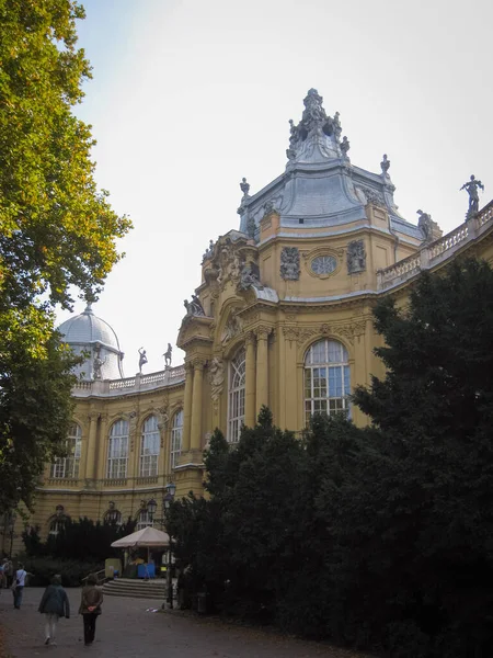 Budapest Hungría Octubre 2014 Museo Agricultura Húngara Castillo Vajdahunyad — Foto de Stock