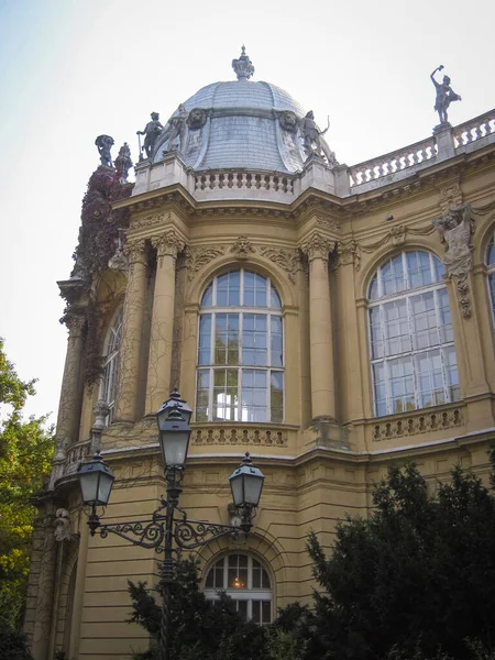 Budapest Hungría Octubre 2014 Museo Agricultura Húngara Castillo Vajdahunyad — Foto de Stock