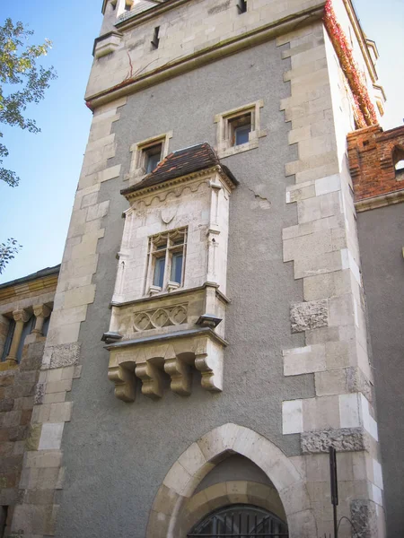 Budapest Ungern Oktober 2014 Vajdahunyad Slott Ett Slott Budapests Stadspark — Stockfoto