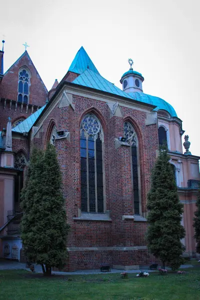 Die Katholische Kathedrale Johannes Der Täufer Breslau Polen Gotische Kirche — Stockfoto