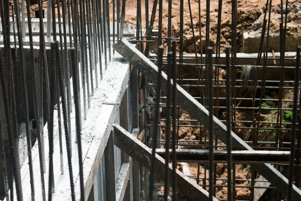 İnşaat demiri çelik barlar arka plan.