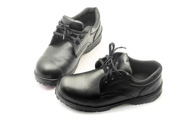 Safety shoes on white background. — Stock Photo, Image
