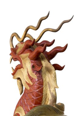 Çince ejderha, Ahşap oyma.