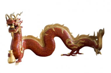 Çince ejderha, Ahşap oyma.