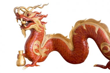 Çince ejderha, Ahşap oyma.