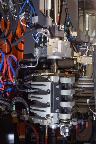 PET bottle or plastic bottle blowing machine.