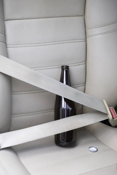 Don Drink Drive Concept Don Drunk Orinking Bottle Beer Alc — стоковое фото