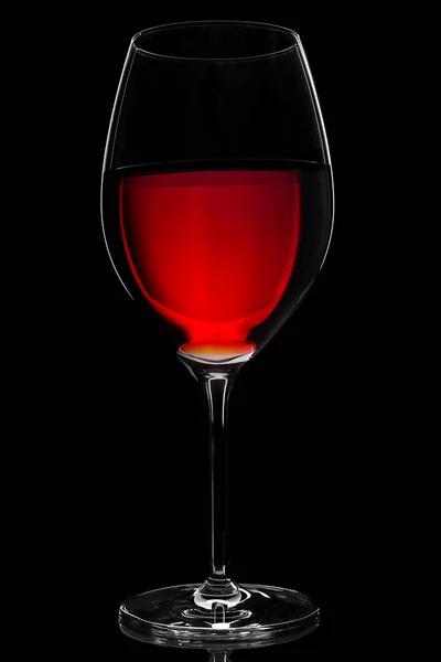 Verre avec vin rouge — Photo