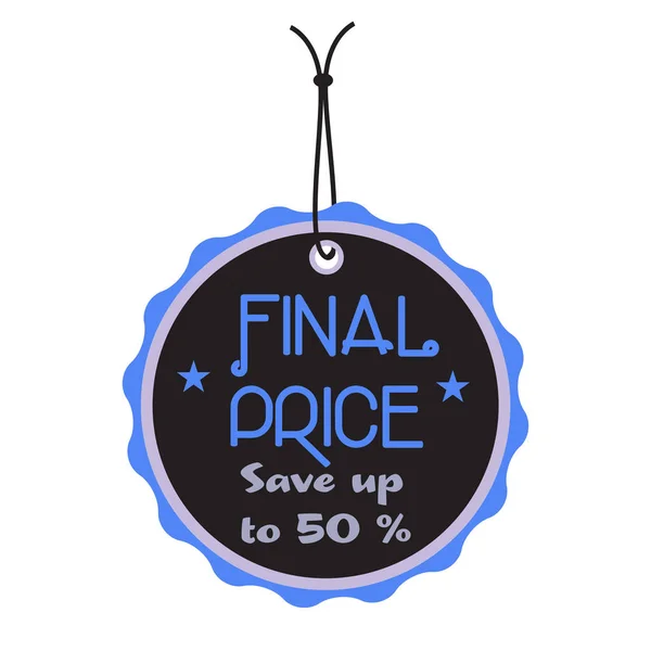 Final price tag — Stock Vector