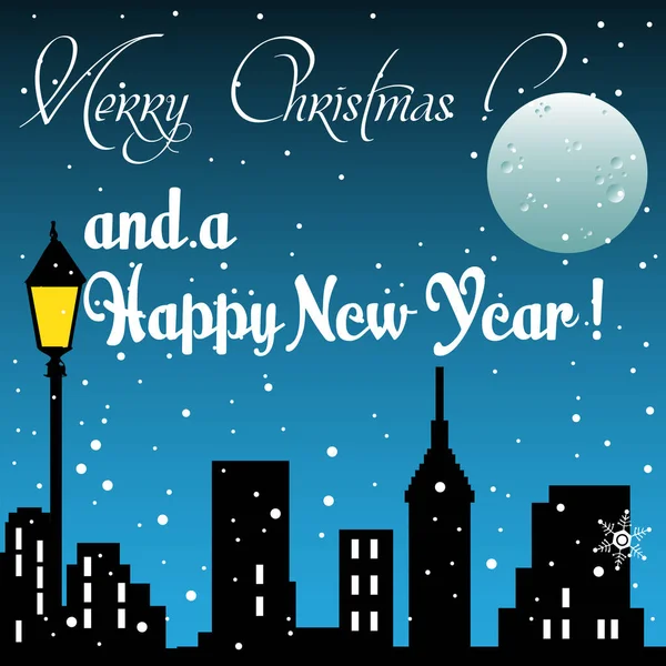 Merry Christmas and a Happy New Year — Stock Vector