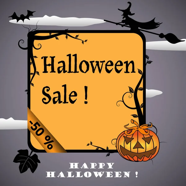Halloween sale theme — Stock Vector