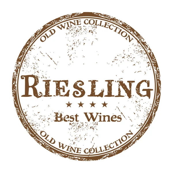 Riesling grunge rubber stamp — Stock Vector