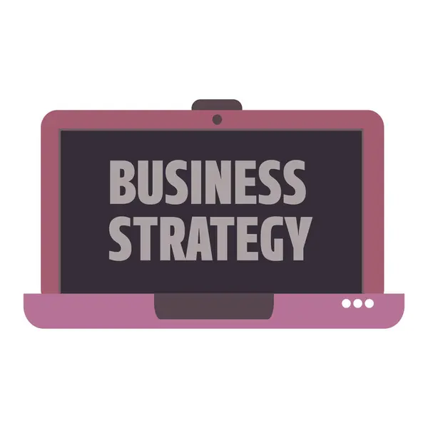 Estrategia de negocio en línea — Archivo Imágenes Vectoriales