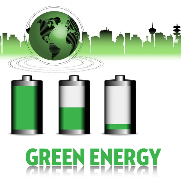 Green energy concept — Stock Vector