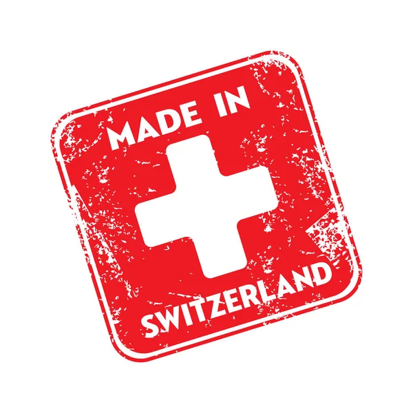 İsviçre damga yapılmış — Stok Vektör