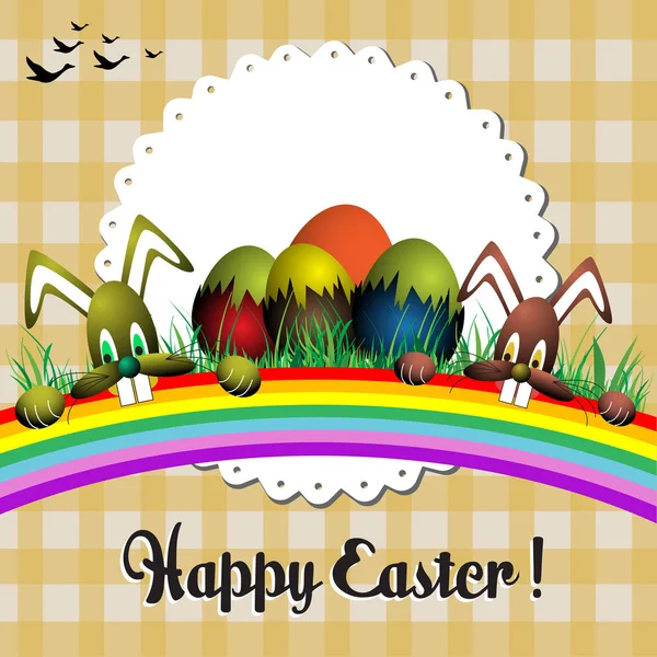 Funny Easter card — Stock Vector