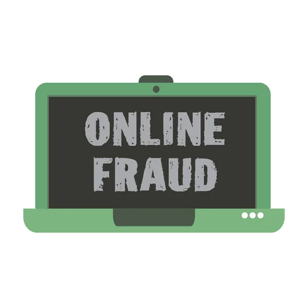 Conceito de fraude online — Vetor de Stock