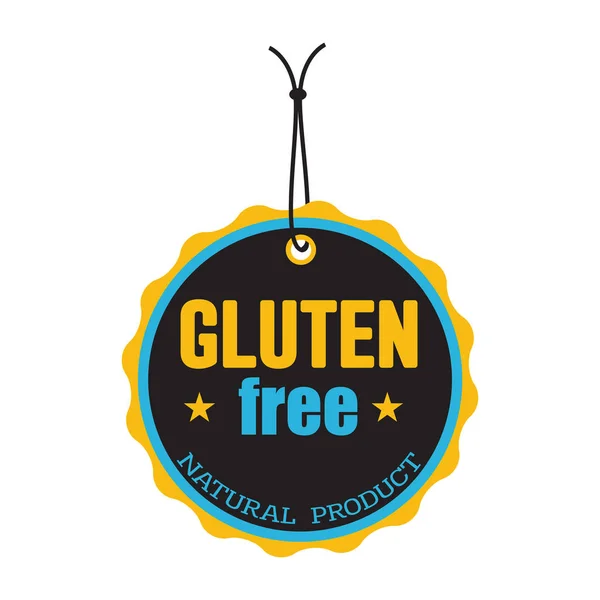 Gluten ücretsiz etiketi — Stok Vektör