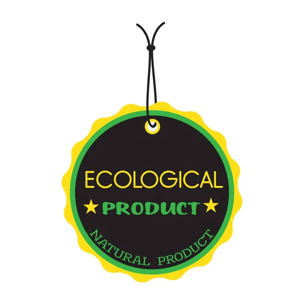 Tag del prodotto ecologico — Vettoriale Stock