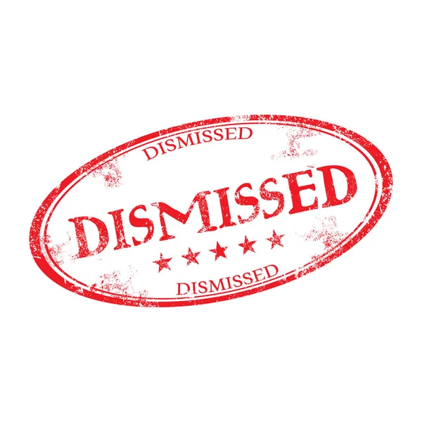 Dismissed grunge rubber stamp — Stock Vector