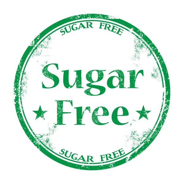 Carimbo de borracha sem açúcar —  Vetores de Stock