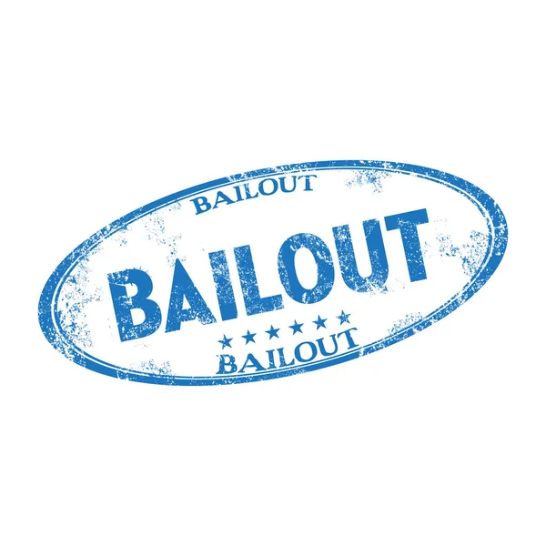 Bailout grunge Rubberstempel — Stockvector