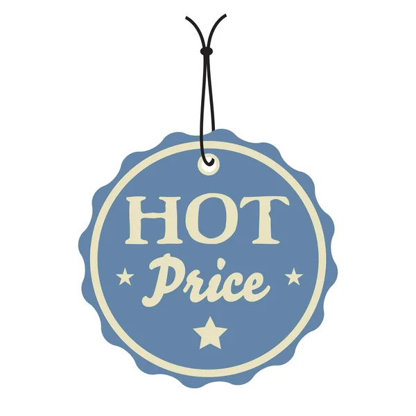 Hot price tag — Stock Vector