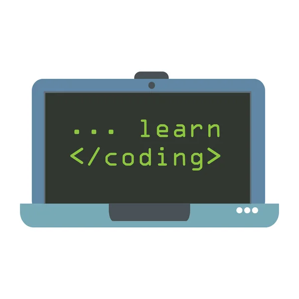 Leren codering concept — Stockvector