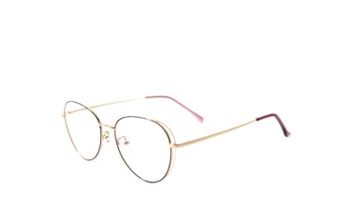 Yuvarlak moda gözlük çerçevesi. İzole edilmiş