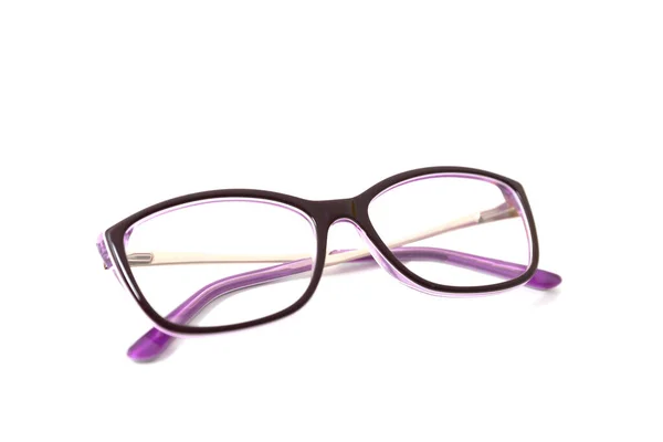 Óculos Moldura Plástico Rosa Feminino Isolados — Fotografia de Stock