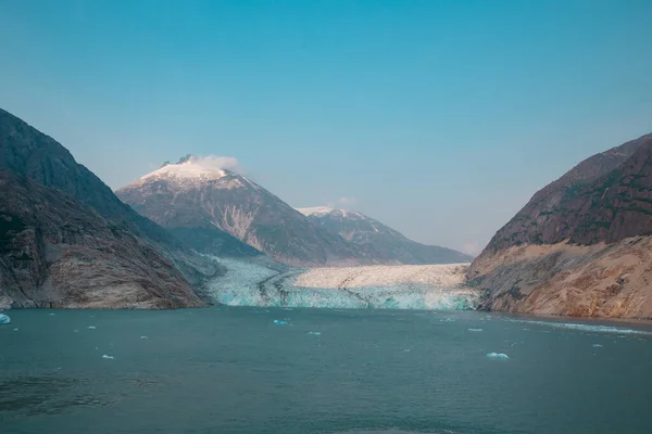 Όμορφη Θέα Του Παγωμένου Μπλε Παγετώνα — Φωτογραφία Αρχείου