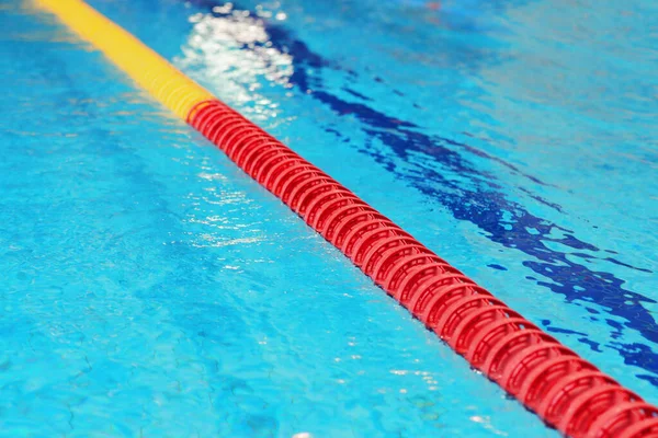 Dividing Red Buoy Pool Clean Water — Stock Photo, Image