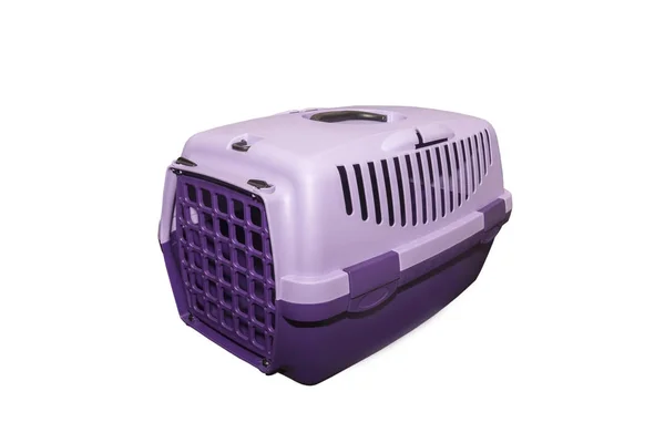 Plastic pets carrier box medium size — Stock Photo, Image