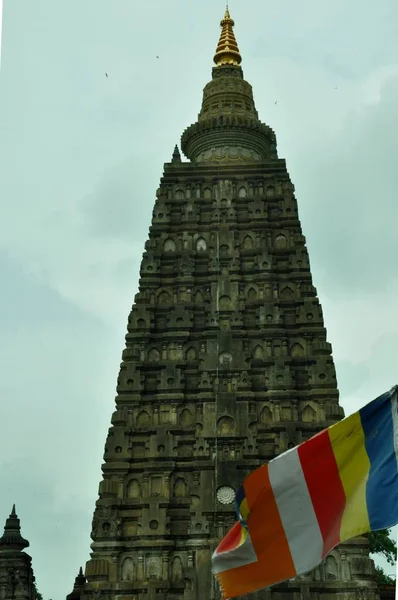 Mahabodhi Temple Szó Szerint Nagy Ébredés Templom Egy Ősi Buddhista — Stock Fotó