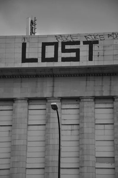 Perdido Ciudad Farola Londres Lewisham — Foto de Stock