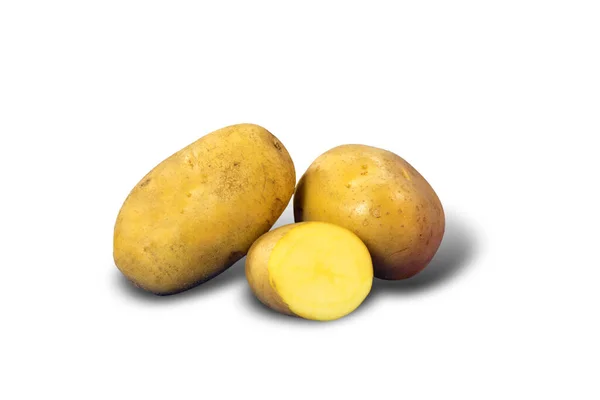 Kırmızı patates, biri tatlı, biri kalp şeklinde.