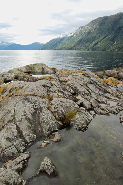 Utsikt Från Lote Till Nordfjord Norge — Stockfoto