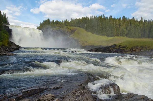 Tannforsen Wasserfall Schweden — Stockfoto