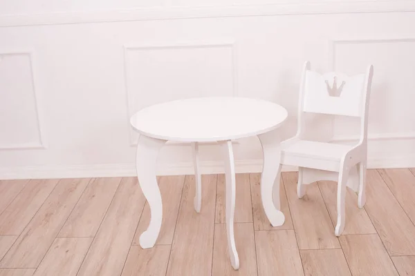 Meubles Pour Enfants Pour Chambre Une Petite Princesse Table Chaise — Photo