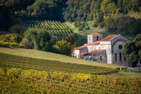 Bouteville, vignoble de Cognac, village et église Saint Paul Image En Vente